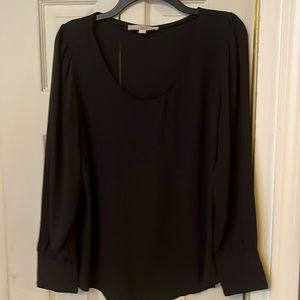 Loft black long sleeve blouse.